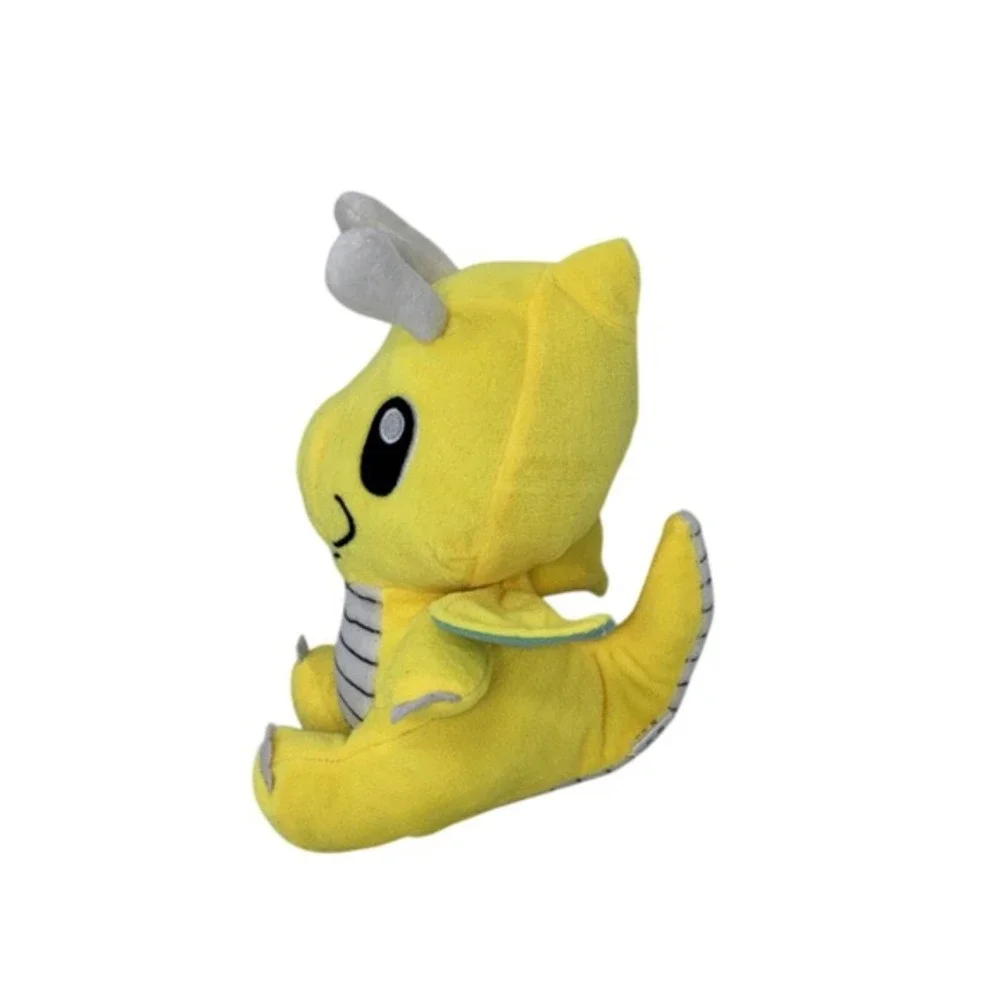 Pokemon Center 2009 Dragonite Plush Sitting Stuffed Animal Toy Yellow 7‎ Inch